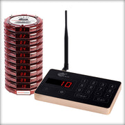 Complete Pager Genius Covid-19 Social Distancing Paging System 10 / Red PagerGenius Restaurant Paging System