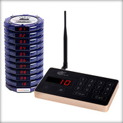 Complete Pager Genius Covid-19 Social Distancing Paging System 10 / Blue PagerGenius Restaurant Paging System