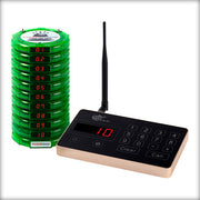 Complete Pager Genius Covid-19 Social Distancing Paging System 10 / Green PagerGenius Restaurant Paging System