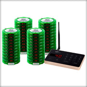 Complete Pager Genius Covid-19 Social Distancing Paging System 40 / Green PagerGenius Restaurant Paging System