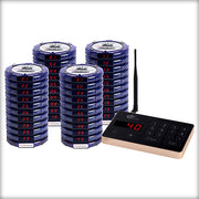 Complete Pager Genius Covid-19 Social Distancing Paging System 40 / Blue PagerGenius Restaurant Paging System