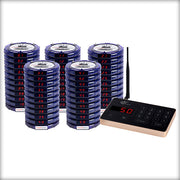 Complete Pager Genius Covid-19 Social Distancing Paging System 50 / Blue PagerGenius Restaurant Paging System