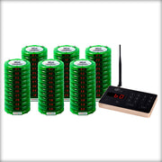 Complete Pager Genius Covid-19 Social Distancing Paging System 60 / Green PagerGenius Restaurant Paging System