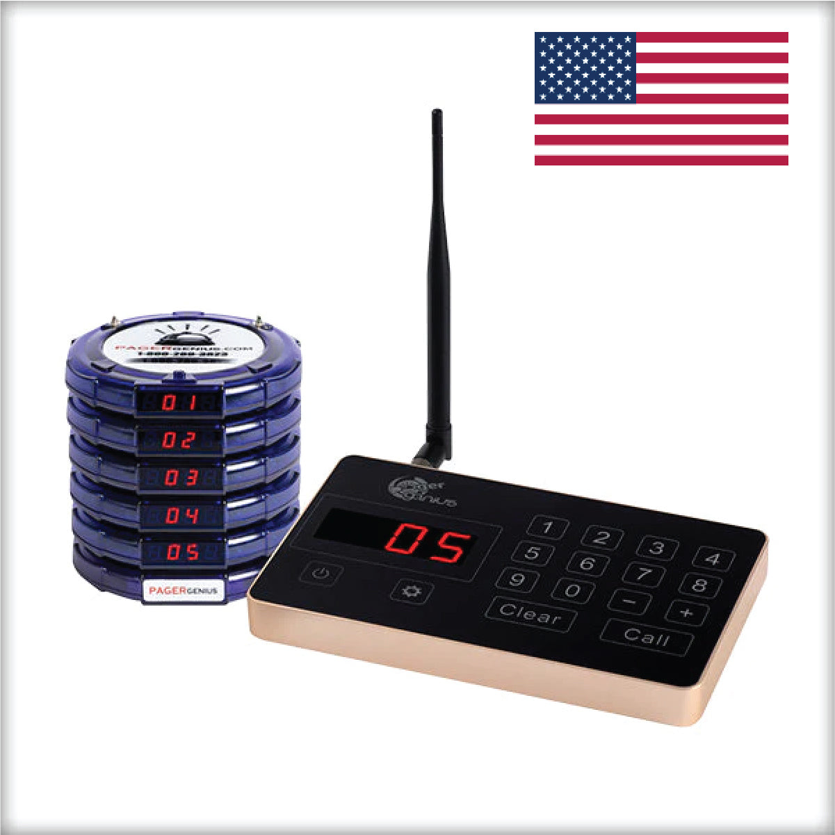 Complete Pager Genius Paging System (In Stock Ready To Ship, Domestic and International)