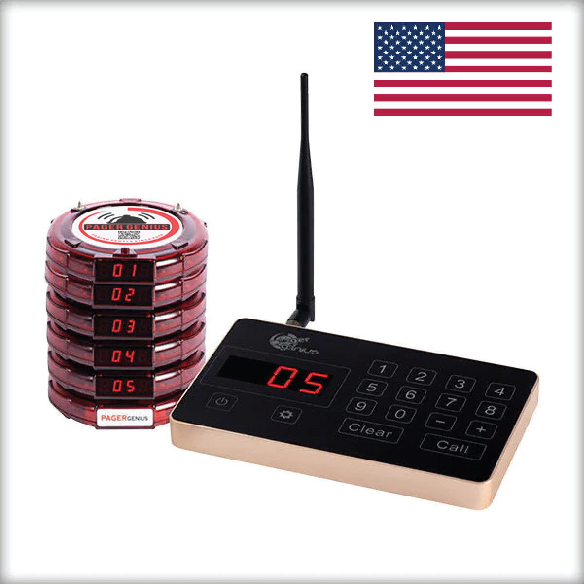 Complete Pager Genius Paging System (In Stock Ready To Ship, Domestic and International)