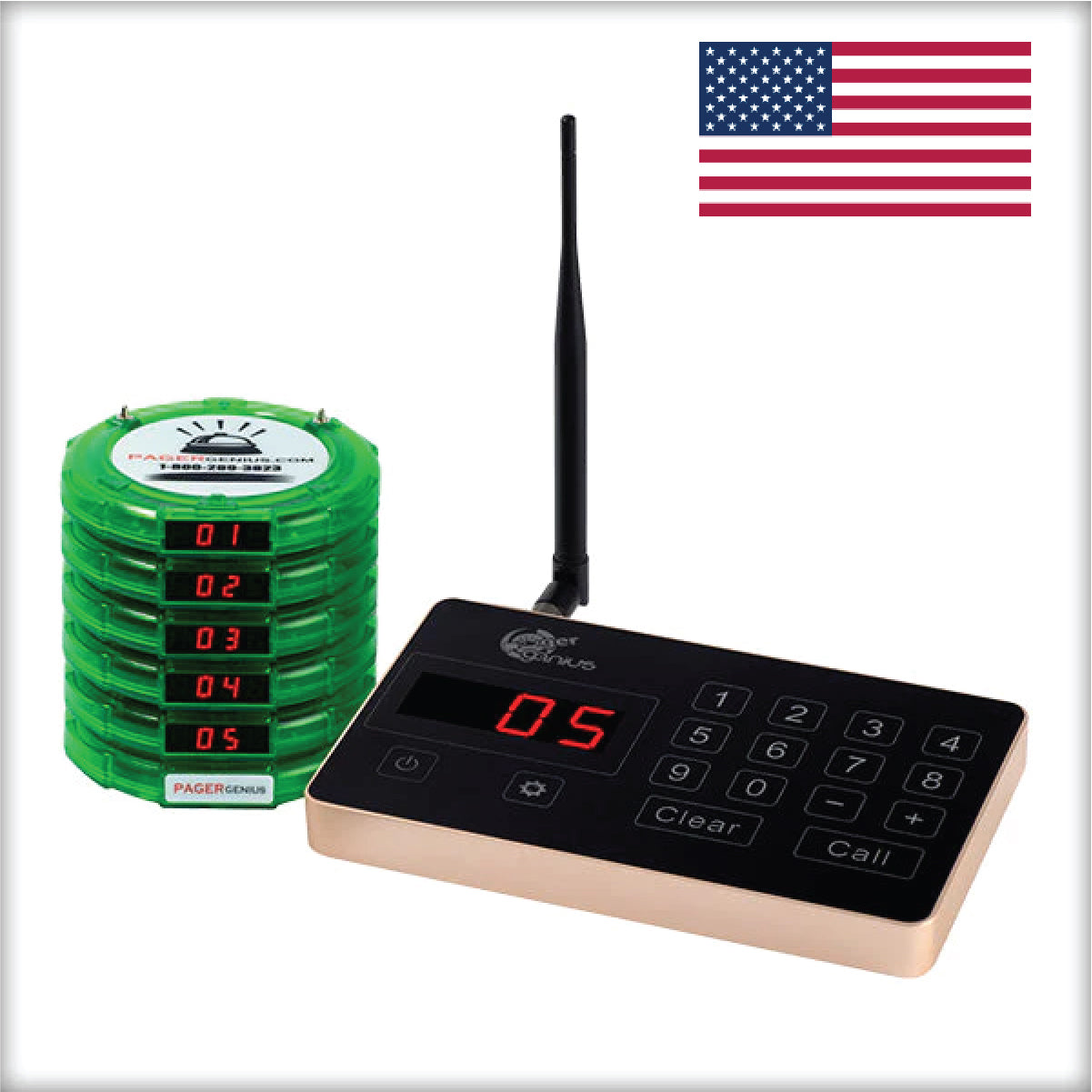 Complete Pager Genius Paging System (In Stock Ready To Ship, Domestic and International)