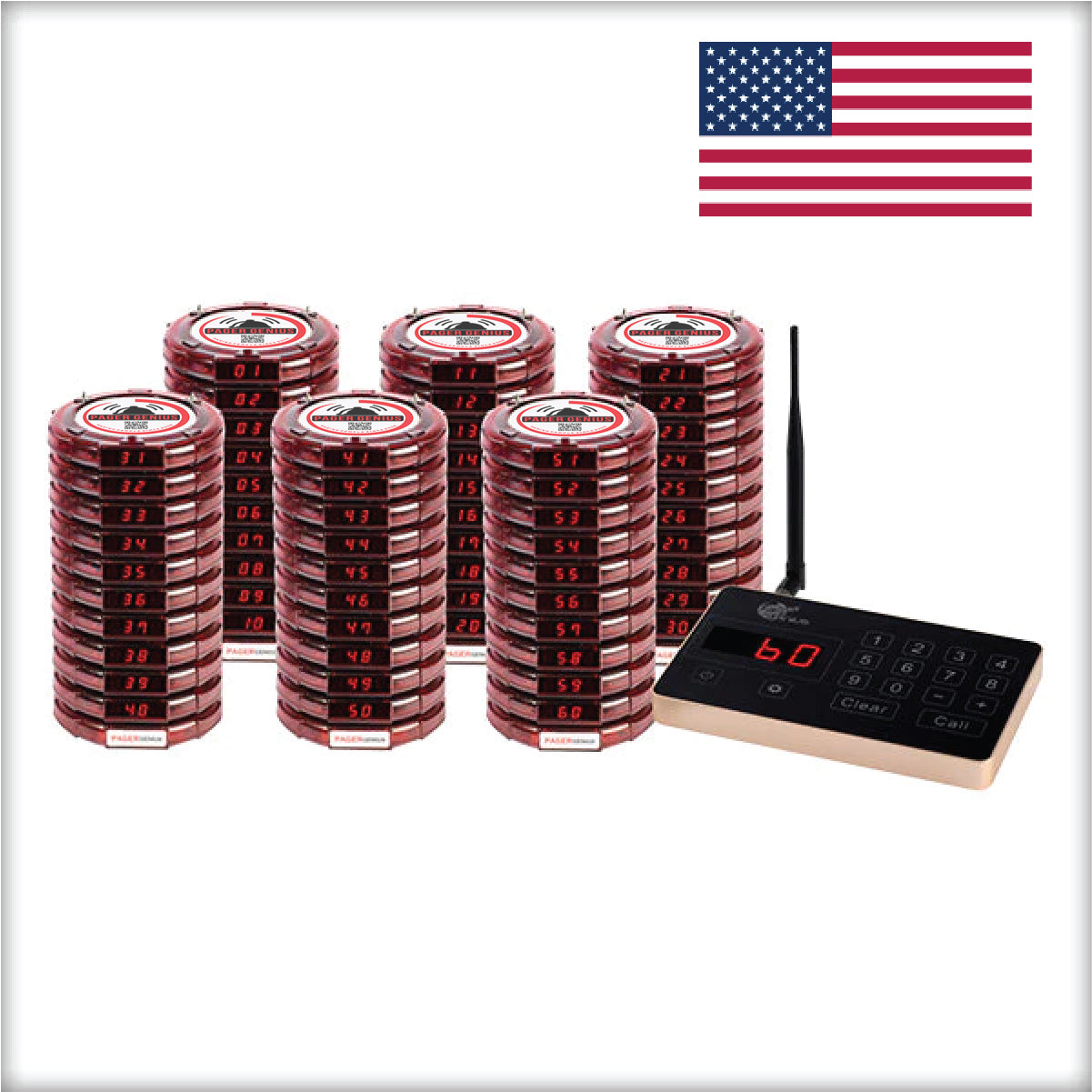 Complete Pager Genius Paging System (In Stock Ready To Ship, Domestic and International)