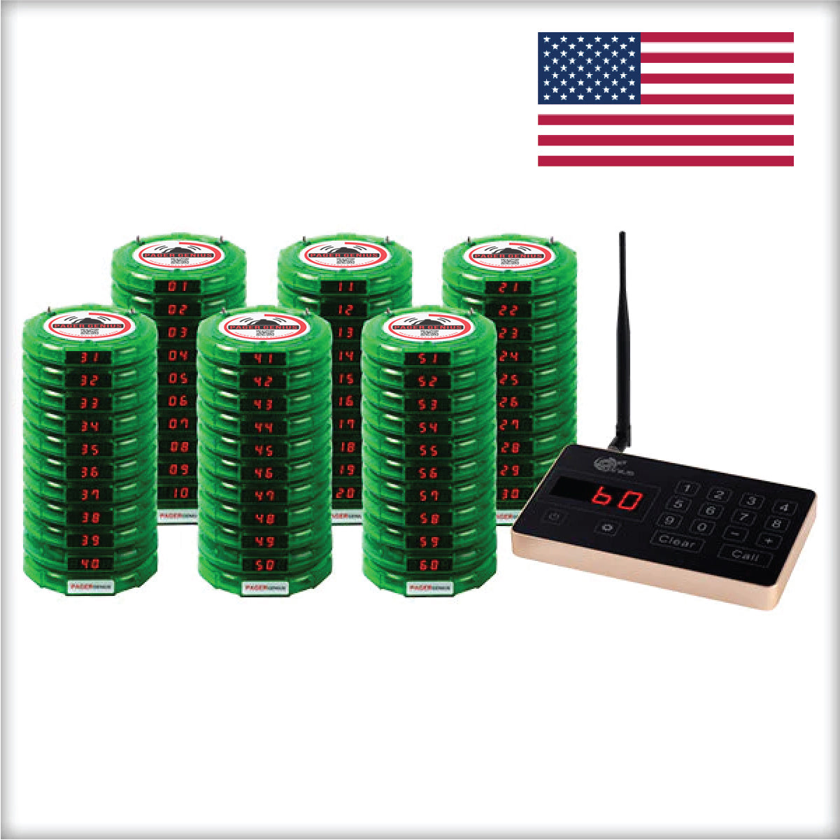 Complete Pager Genius Paging System (In Stock Ready To Ship, Domestic and International)