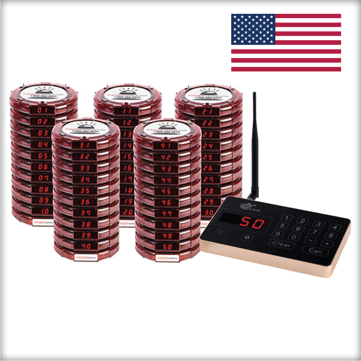Complete Pager Genius Paging System (In Stock Ready To Ship, Domestic and International)
