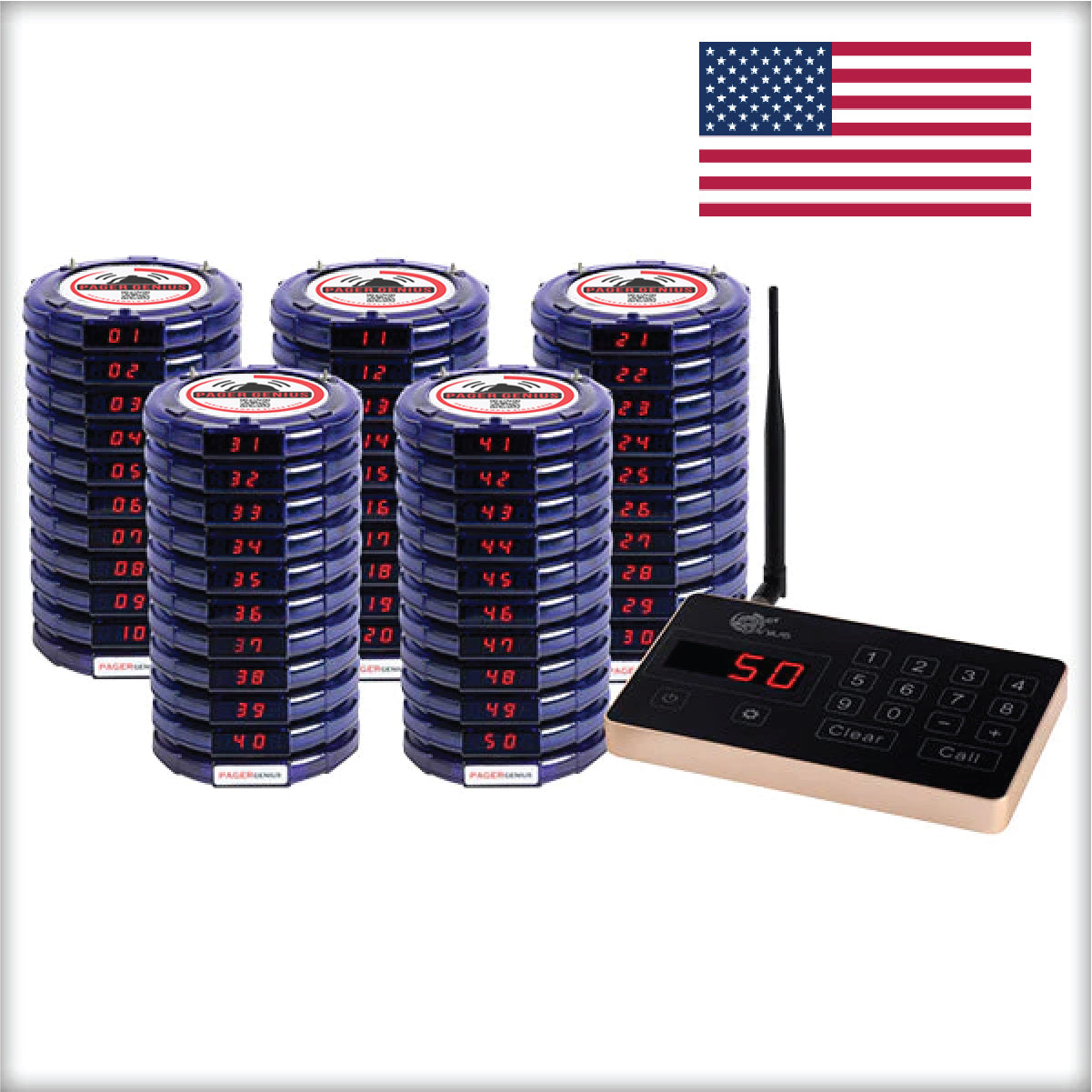 Complete Pager Genius Paging System (In Stock Ready To Ship, Domestic and International)